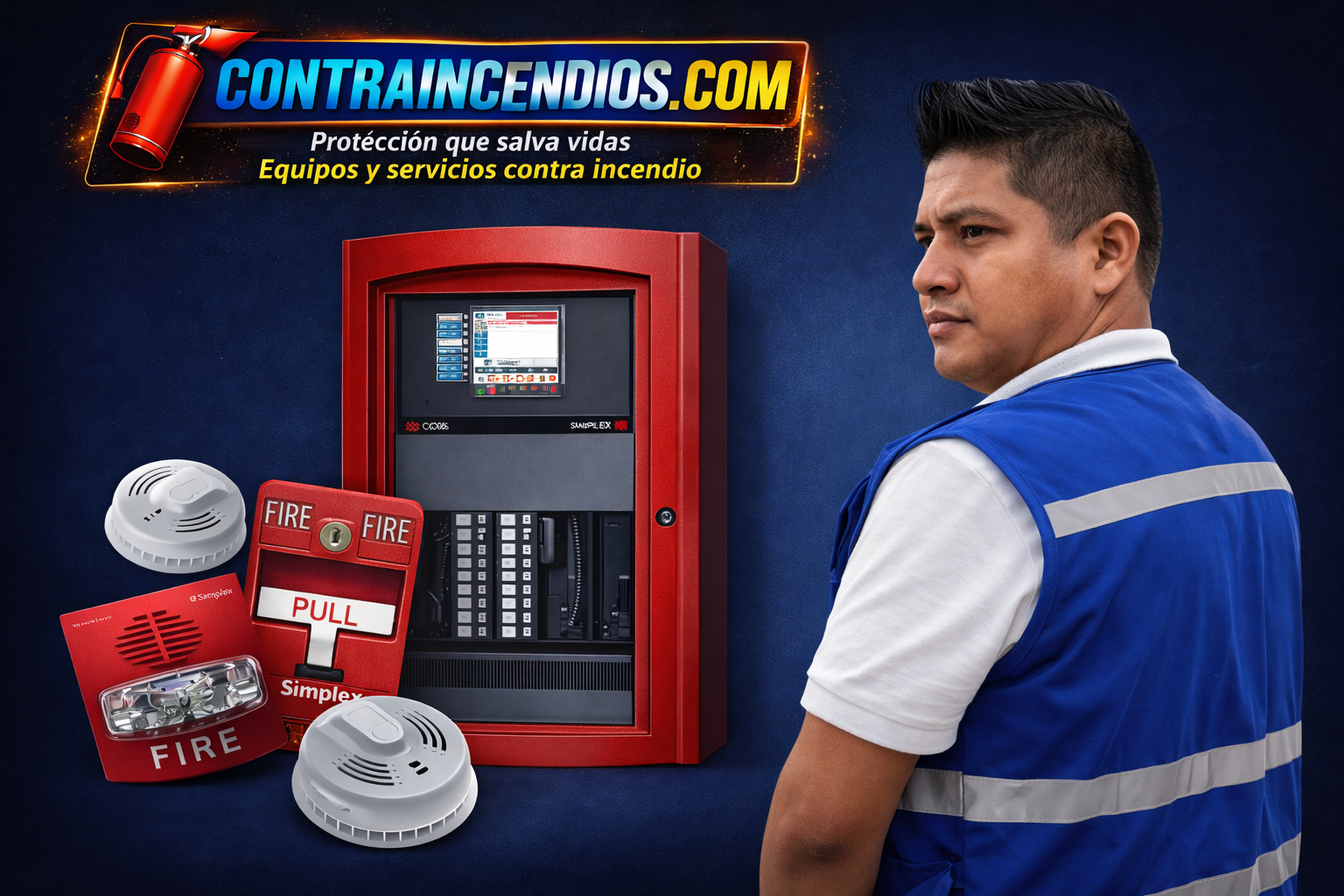 Equipo técnico especializado en protección contra incendios